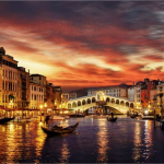 Gondola Ride at Night in Venice Trip To Italy